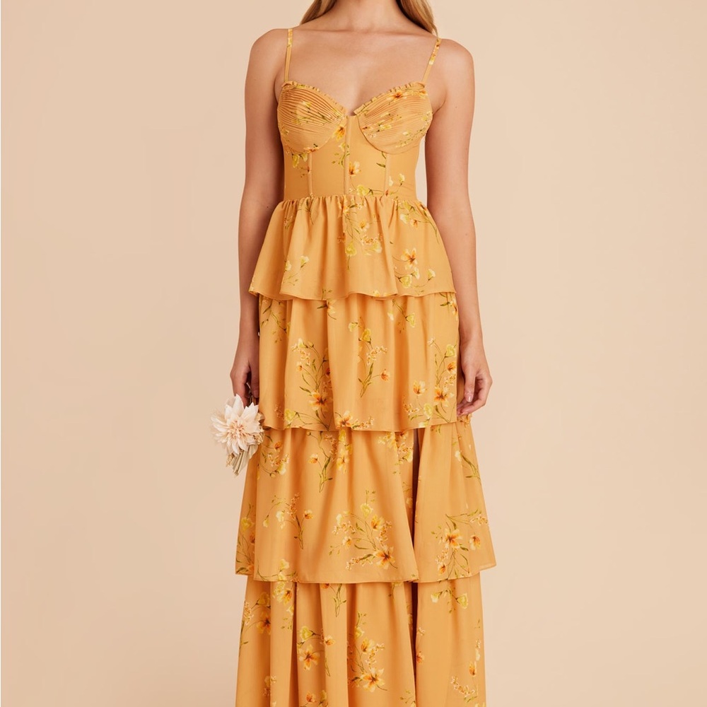 Birdie Grey Lola Dress in Chiffon Marigold Le Fleur